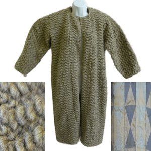 Vintage Olive Textured Coat